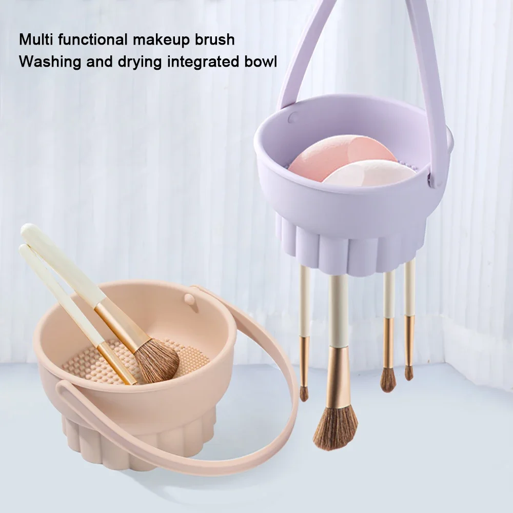 Home Improvement Tools - 1PC Silicone Washing Bowl Makeup Brush