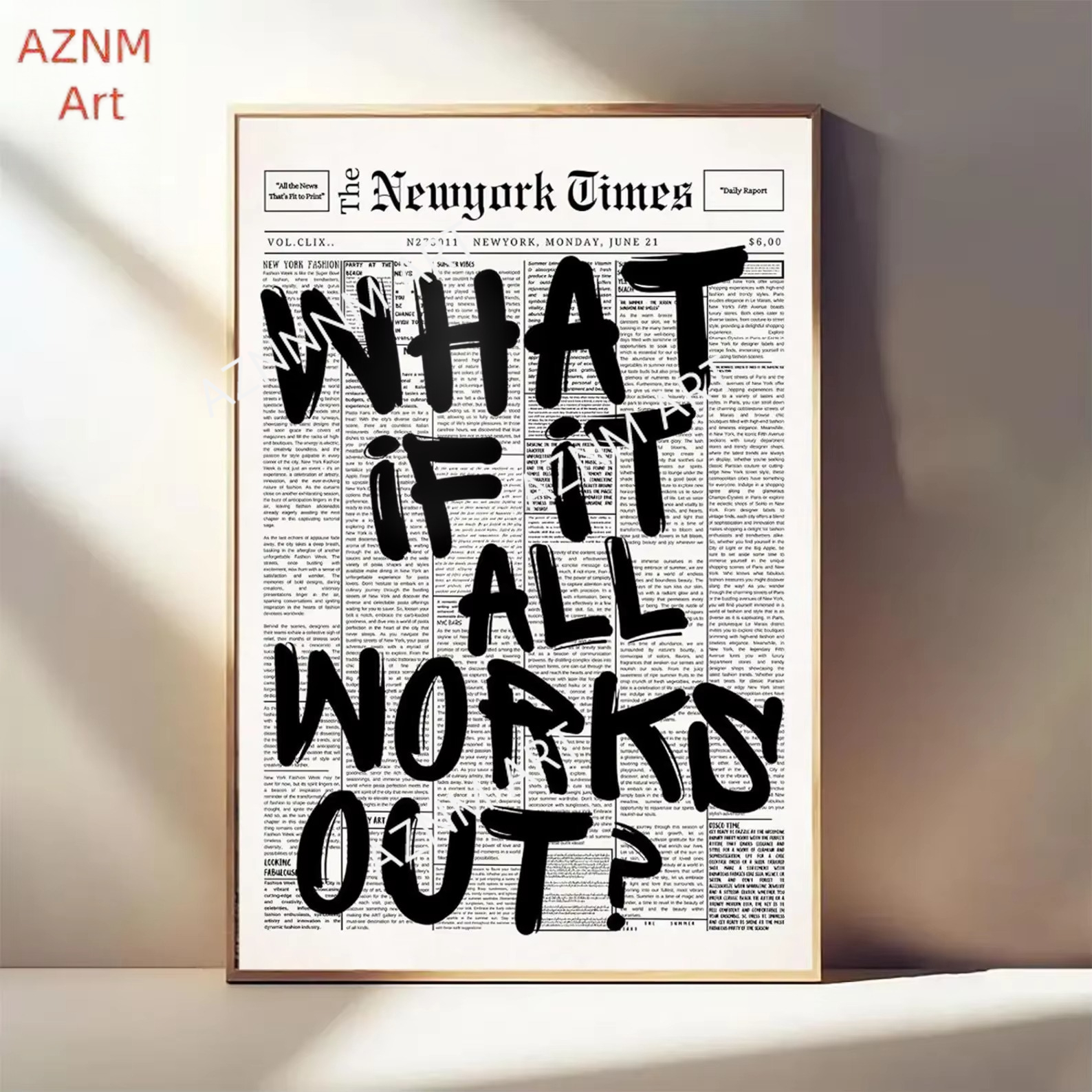 Home Improvement Furniture - 1PC Newspaper Poster - What If