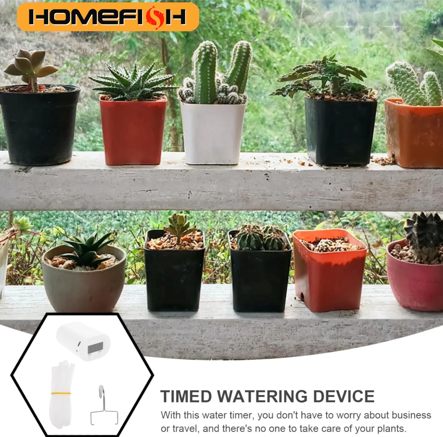 HOMEFISH Automatic Plant Flowe - Home Improvement Tool Time ulasan dan harga